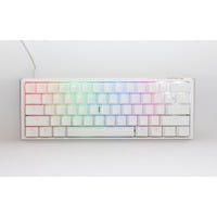 Ducky One 3 Classic Pure White Mini, toetsenbord Wit, US lay-out, Cherry MX Brown, RGB led, Double-shot PBT, Hot-swappable, QUACK Mechanics, 60%