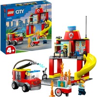LEGO City - Brandweerkazerne en Brandweerwagen Constructiespeelgoed 60375