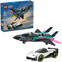LEGO City - Straalvliegtuig vs. sportauto Constructiespeelgoed 60489