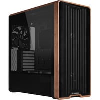Lian Li LANCOOL 217 midi tower behuizing Zwart/houtkleur | 2x USB-A | 1x USB-C | Tempered Glass