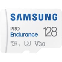 Samsung PRO Endurance 128 GB microSDXC (2022) geheugenkaart Wit, UHS-I U3, Class 10, V30, Incl. SD-Adapter