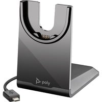 HP Poly Voyager USB-C Charging Stand oplader Zwart, 1x USB-C