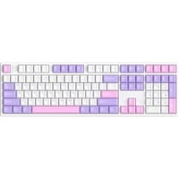 HelloGanss HS108T GC09 RGB mechanisch toetsenbord Wit, US lay-out (QWERTY), Gateron Yellow, 100%, RGB leds, PBT Doubleshot keycaps, hot swap, 2,4 GHz / Bluetooth / USB-C
