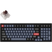 Keychron K4 Pro-H3 RGB mechanisch toetsenbord Zwart, US lay-out (QWERTY), Keychron K Pro Brown, 96%, RGB leds, hot swap, Double-shot PBT, Bluetooth 5.1