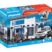 PLAYMOBIL Action Heroes - Politiestation met voertuigen Constructiespeelgoed 71602