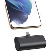 VEGER PlugOn (W0556/V0556) 5000mAh powerbank Zwart, PD 22,5W, QC 3.0, 3A, USB-C
