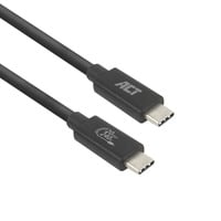 ACT Connectivity USB4 20Gbps 240W USB Type-C kabel, USB-IF gecertificeerd, 2 meter Zwart