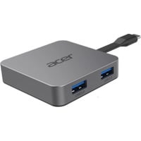 Acer 4-in-1 Type-C draagbare minidock dongle dockingstation Zilver