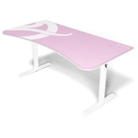 Arozzi Arena Gaming Desk - White Pink Wit/roze