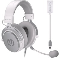 ENDORFY Viro Plus USB Onyx White over-ear gaming headset Wit, USB-A, 3,5 mm aansluiting