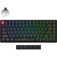 Keychron K2 QMK-J3, toetsenbord Zwart, US lay-out, Keychron Super Brown, RGB leds, 75%, Cherry double-shot PBT, hot swap, Bluetooth 5.2 | USB-C