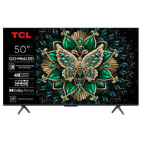 TCL MQLED75K Premium QD-MiniLED TV 50" 4K Ultra HD Zwart, 4x HDMI, USB-A, LAN, WiFi, BlueTooth