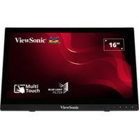ViewSonic 10-point Touchscreen monitor TD1630-3 16" Zwart, 1x HDMI, 1x VGA