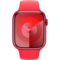 Apple Watch Series 9 smartwatch Rood/rood, Aluminium, 45 mm, Sportbandje (M/L)