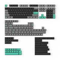 Keychron Cherry Profile Double - Shot PBT Full Set Keycaps - Hacker Mint Grijs/groen, 218 stuks