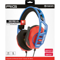 Nacon RIG 300 PRO HN over-ear gaming headset Rood/blauw, Nintendo Switch, Nintendo Switch 2, PlayStation 5, PlayStation 4, Xbox, Windows