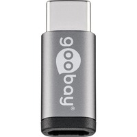 goobay USB-C > USB Micro-B 2.0 Adapter Grijs