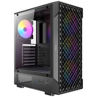 Antec VX320 ARGB midi tower behuizing Zwart | 3x USB-A | Tempered Glass
