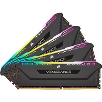 Corsair 64 GB DDR4-3200 (4x 16 GB) Quad-Kit werkgeheugen CMH64GX4M4E3200C16, Vengeance RGB PRO SL, XMP