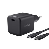 Trust GXT 1258 Ultracompacte GaN-oplader Zwart, 65 W met USB-C voor Nintendo Switch 2, Nintendo Switch, Nintendo Switch Lite