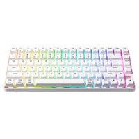 CHERRY XTRFY K33 Compact Wireless RGB gaming toetsenbord Wit, US lay-out (QWERTY), Mem-chanical, 75%, 75%, ABS keycaps, 2.4 GHz / Bluetooth / USB