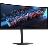 GIGABYTE  34" Curved UltraWide gaming monitor Zwart/grijs
