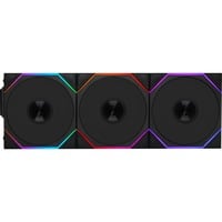 Lian Li UNI FAN TL 120 Wireless RGB case fans Zwart, 3 stuks, 120 x 124 x 28 mm, PWM, Incl. controller