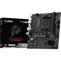 MSI PRO B550M-B socket AM4 moederbord Zwart, RAID, Gb-LAN, Sound, µATX