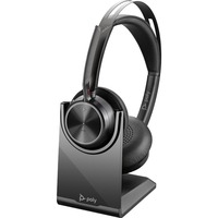 Plantronics Poly Voyager Focus 2 UC USB-A headset on-ear  Zwart, Met oplaadhouder