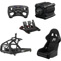 Fanatec ClubSport Cockpit DD+ Bundel Zwart, Basis, stuur, pedalen, Cockpit, Gamestoel, Pc, PS5 Ready, PS4 Ready