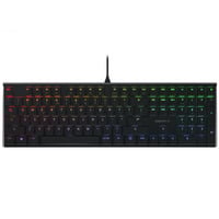 CHERRY MX 10.0N RGB, toetsenbord Zwart, EU lay-out (QWERTY), Cherry MX Low Profile Speed, RGB, ABS