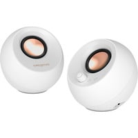 Creative Pebble Pro pc-luidspreker Wit, AUX, USB-A, USB-C, Bluetooth 5.3, RGB