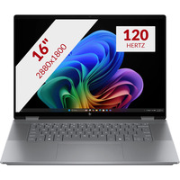 HP OmniBook X Flip 16-ar0070nd 16" Copilot+ 2-in-1 laptop Zilver | Ryzen AI 7 350 | Radeon 860M | 24 GB | 1 TB SSD | Touch