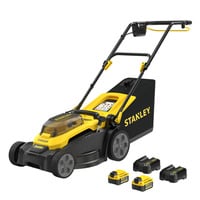 Stanley 18V V20 2x 4Ah set 37 cm grasmaaier Zwart/geel, 2 accu's  en 2 opladers inbegrepen