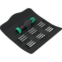 Wera Kraftform Kompakt Vario RA, 7‑delig bitset Zwart/groen