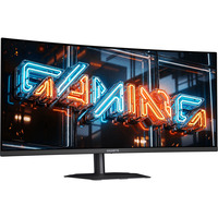 GIGABYTE MO34WQC36 QD-OLED 34" Curved UltraWide gaming monitor Zwart, 2x HDMI, 1x DisplayPort, USB-A, USB-B, USB-C, 360 Hz