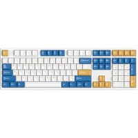 HelloGanss HS108T GC08 RGB mechanisch toetsenbord Wit, US lay-out (QWERTY), Gateron Yellow, 100%, RGB leds, PBT Doubleshot keycaps, hot swap, 2,4 GHz / Bluetooth / USB-C