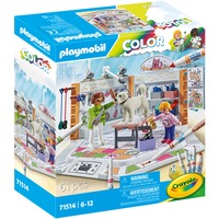 PLAYMOBIL Color - Hondensalon Constructiespeelgoed 