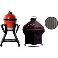 Kamado Joe Junior Celebration Pack houtskoolbarbecue Rood/zwart, Ø 34 cm