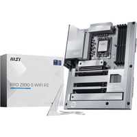 MSI PRO Z890-S WIFI PZ socket 1851 moederbord Wit/zilver, 2.5Gb-LAN, Wi-Fi 7, BT, Sound, ATX