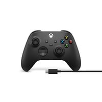 Microsoft Xbox Wireless Controller + USB-C kabel Zwart, Incl. USB-C-kabel | Pc, Xbox One, Xbox Series X, Xbox Series S