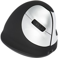 R-Go Tools HE Mouse M Rechts Draadloos Zwart/zilver, 1750dpi, Medium (Handlengte 165-185mm)