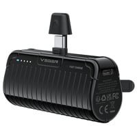 VEGER PlugOn (W0558) 5000mAh powerbank Zwart, PD 20W, QC 3.0, 3A, USB-C