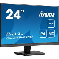 iiyama ProLite XU2494HSU-B6 24" monitor Zwart (mat), HDMI, DisplayPort, Sound