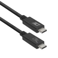 ACT Connectivity USB4 40Gbps kabel, USB-C, USB-IF gecertificeerd, 0,8 meter Zwart