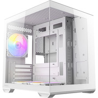 Antec CX60M ARGB mini tower behuizing Wit | 3x USB-A | RGB | Tempered Glass