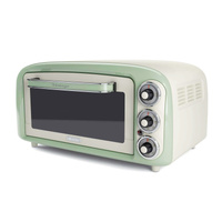 Ariete Vintage elektrische oven 0979/04 mini bakoven Groen, 18 liter