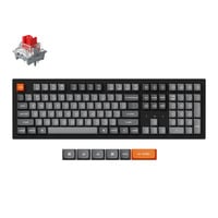 Keychron K10 Max-H12 RGB mechanisch toetsenbord Zwart, US lay-out (QWERTY), Keychron Apex Red, 100%, RGB leds, OSA Double-shot PBT, hot swap, USB-C | 2.4 GHz | Bluetooth 5.1