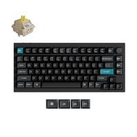 Keychron Q1 Ultra-M4 8K Wireless Custom Mechanical Keyboard Zwart, US lay-out (QWERTY), Keychron Silk POM Banana, 75%, RGB, Hot swap, 8K, 2.4 GHz | Bluetooth 5.2 | USB-C