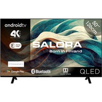 Salora 50QLED320 50" 4K Ultra HD Led-tv Zwart, HDMI, USB, Bluetooth, Wi-Fi, Audio, Chromecast, Android TV